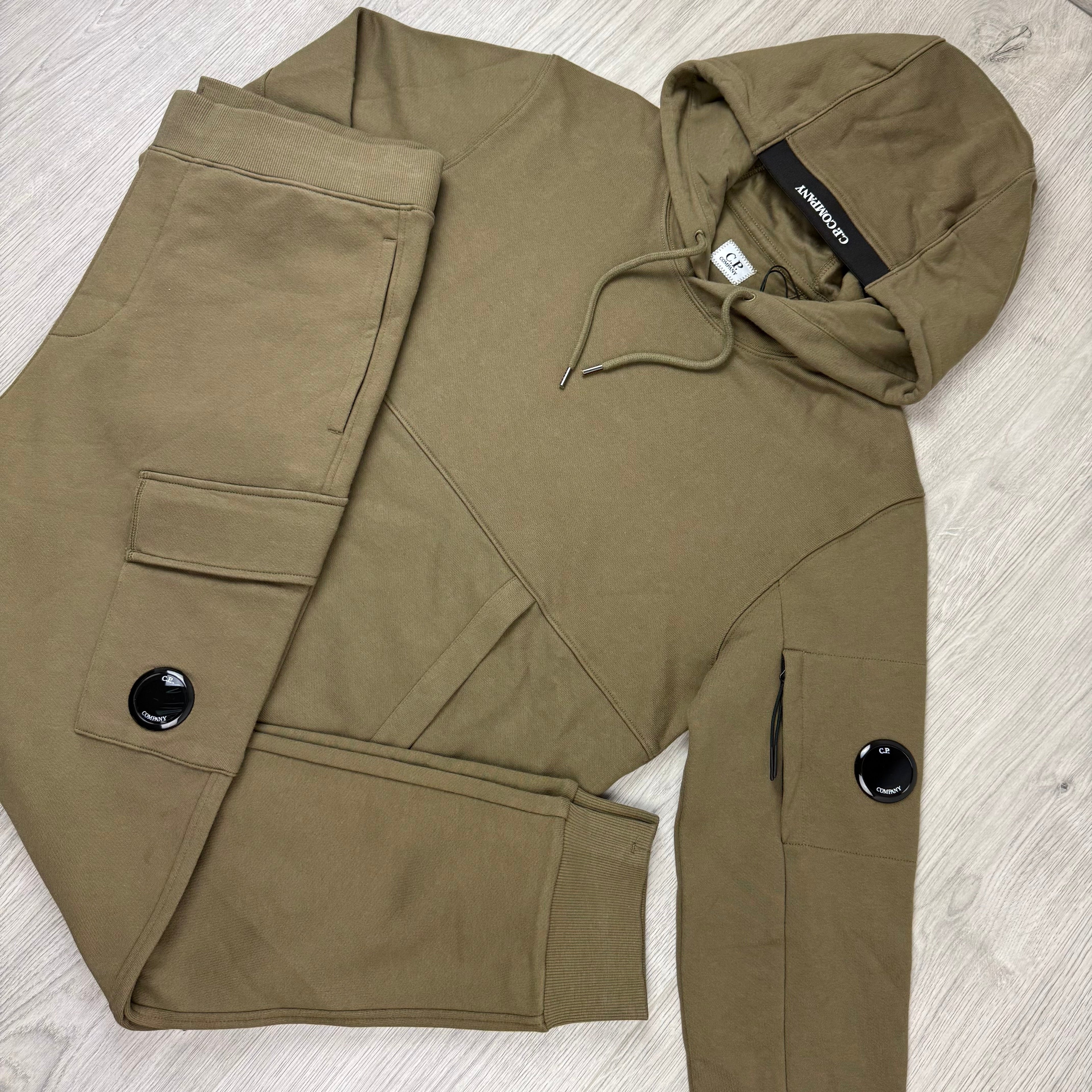 CP Company Raised Fleece Tracksuit - Butternut