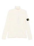 Stone Island Light Knit Roll Neck Sweatshirt 525C4 Natural White