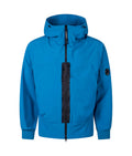 Cp Company Shell-R Hooded Lens Jacket In Ink Blue