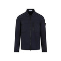 Stone Island Supima Cotton Twill Stretch-Tc Shirt In Navy