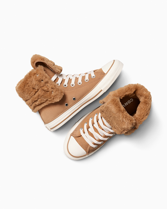 Chuck Taylor All Star Fold Over XHi Faux Fur