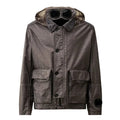 Cp Company Rafia Mille Goggle Jacket In Smoked Pearl