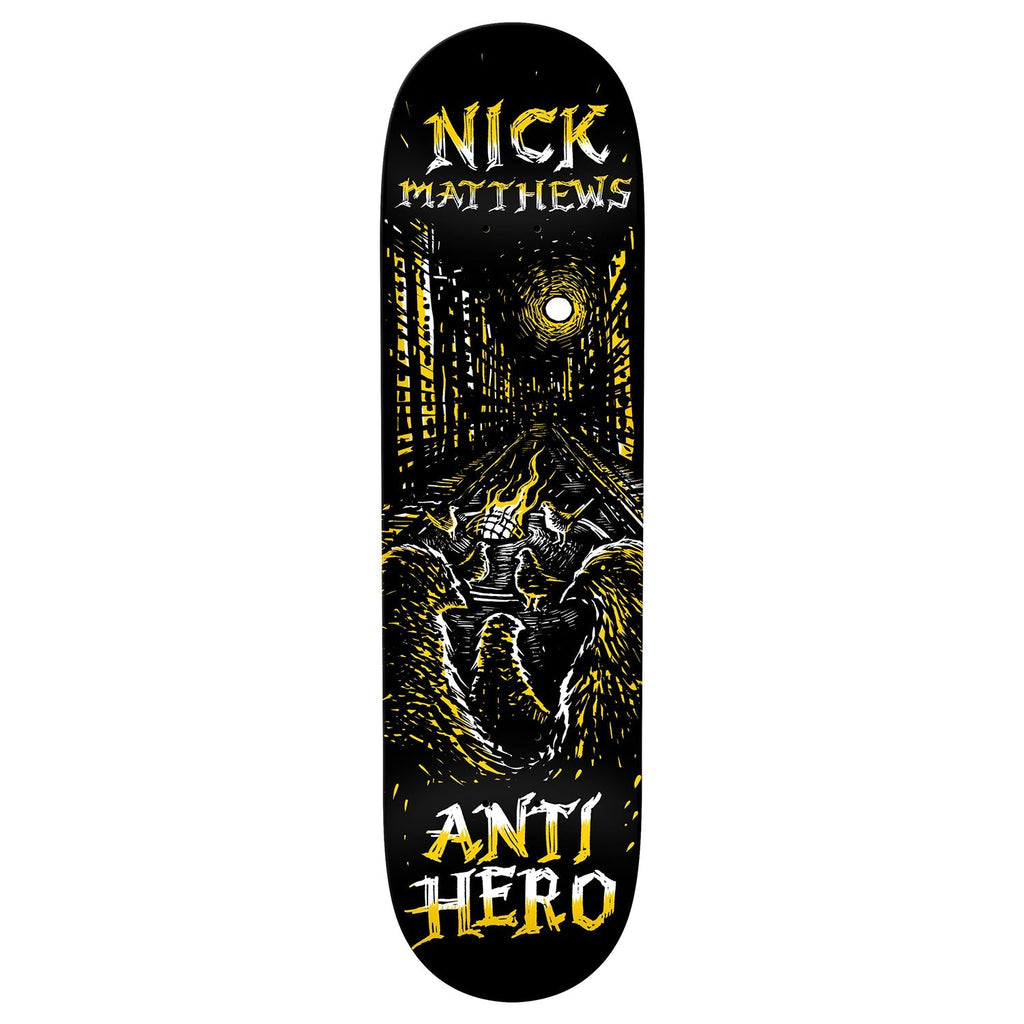 Anti Hero Skateboard Deck Nick Matthews Fireside 8.5" x 32.18"