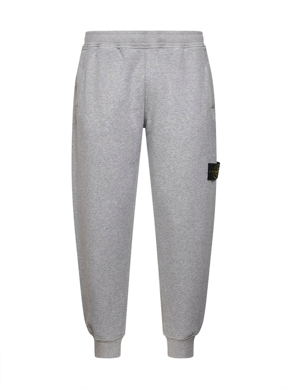Stone Island Fleece Joggers In Grey
