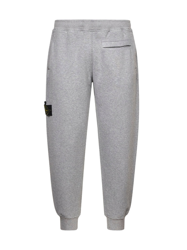 Stone Island Fleece Joggers In Grey