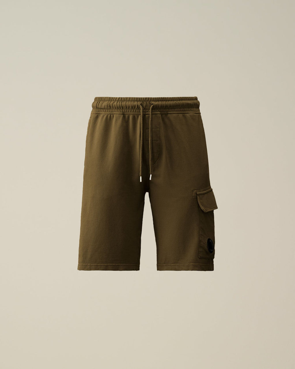 C.P. Company Light Fleece Utility Shorts Ivy Green
