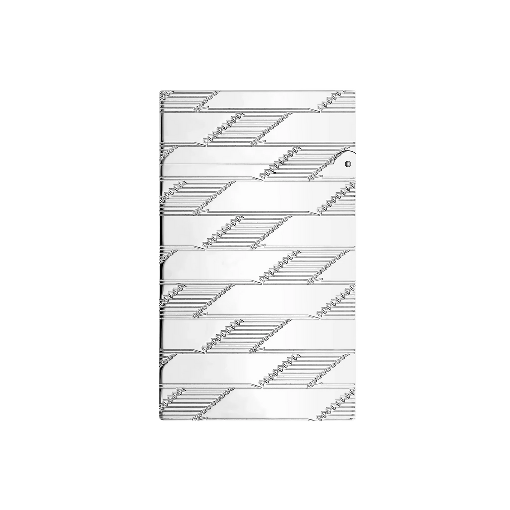 S.T. DUPONT Ligne 2 Monogram 1872 Palladium Guilloche Lighter/Briquet C16180