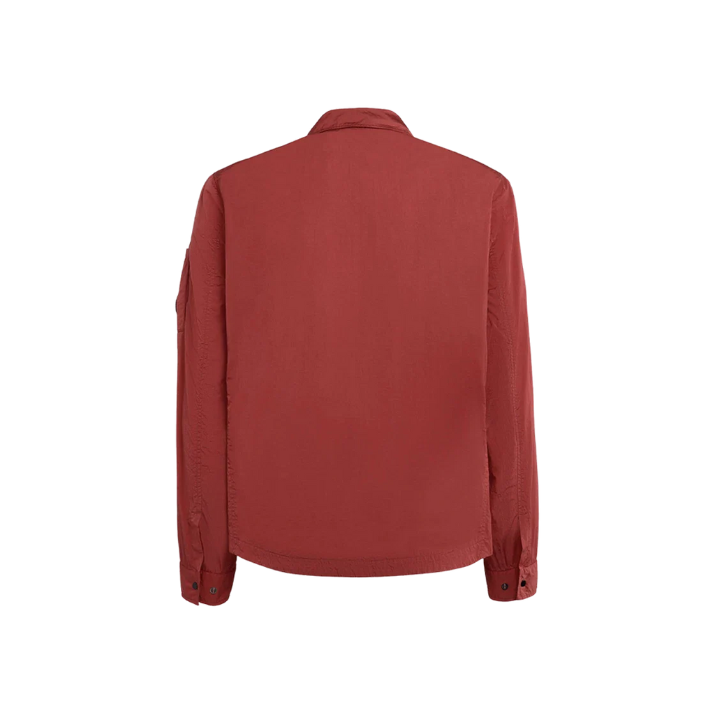 Cp Company Chrome-R Overshirt In 041A Red