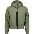 Cp Company Shell-R Hooded Lens Jacket In Agave Green