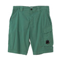 Cp Company 268A 50 Fili Stretch Utility Shorts In Frosty Green