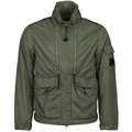 Cp Company Chrome-R Utility Lens Jacket In Ivy Green