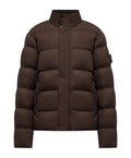 Stone Island Ghost Twill Wool-Tc Down Jacket In Brown