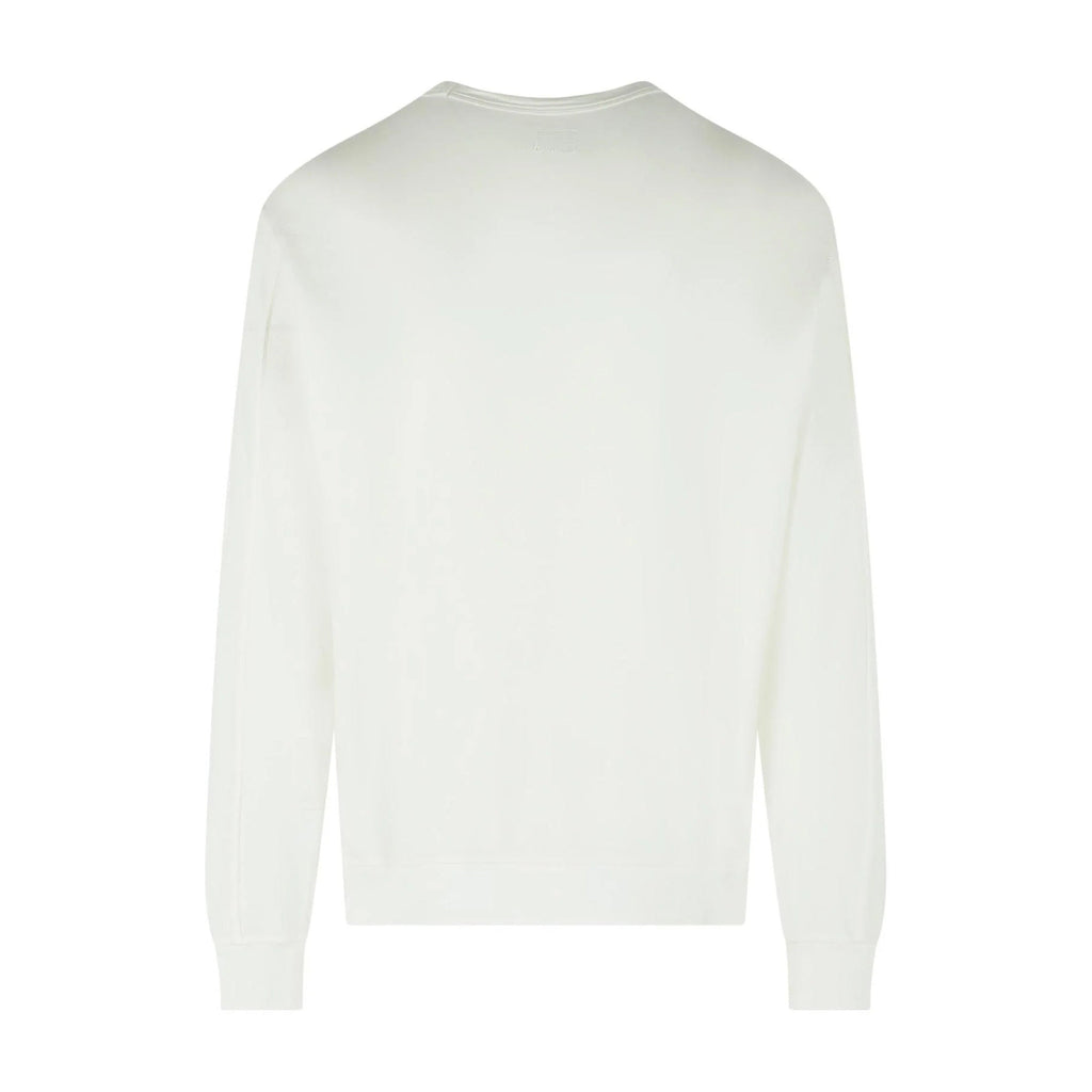 Cp Company 019A Light Fleece Lens Sweatshirt In White