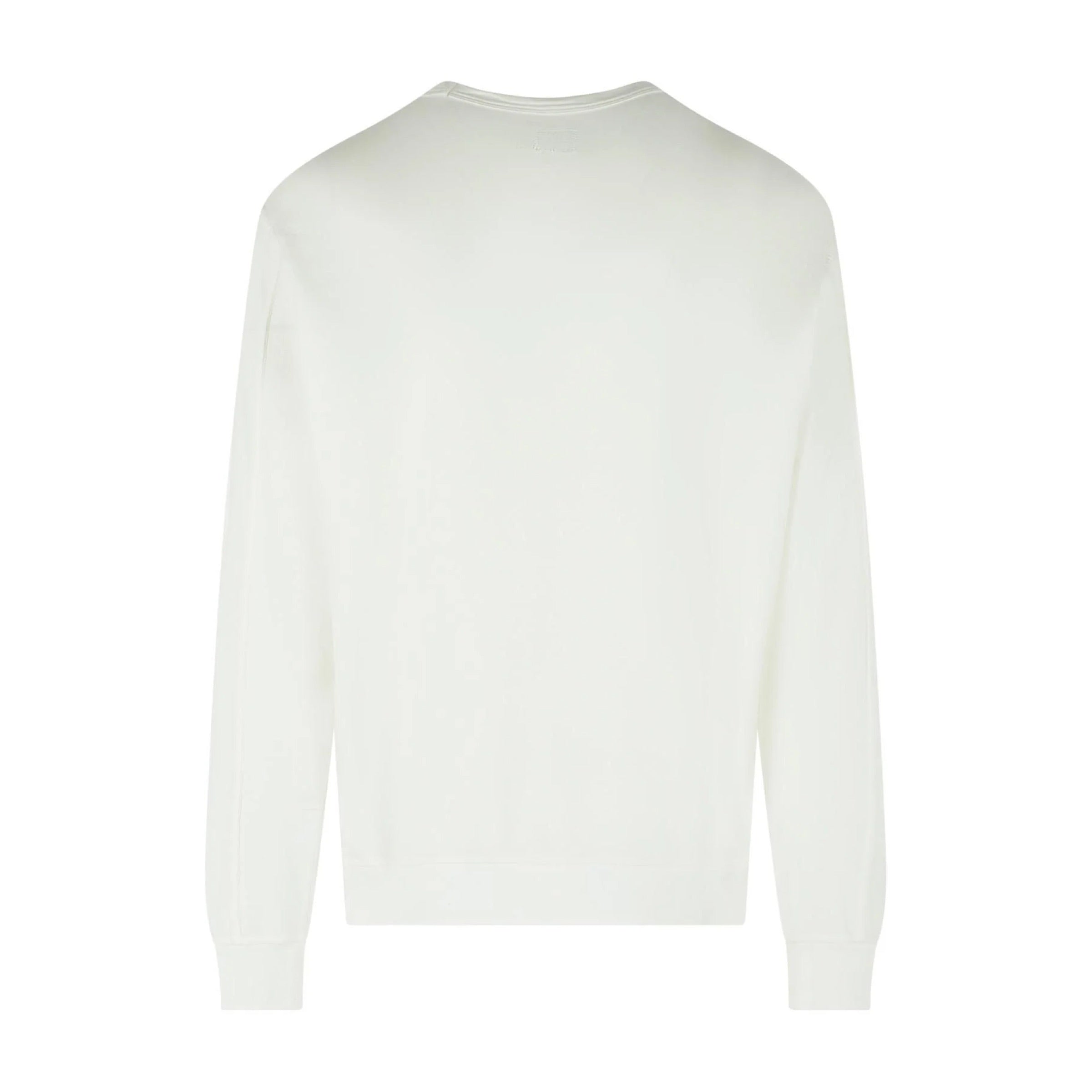 Cp Company 019A Light Fleece Lens Sweatshirt In White