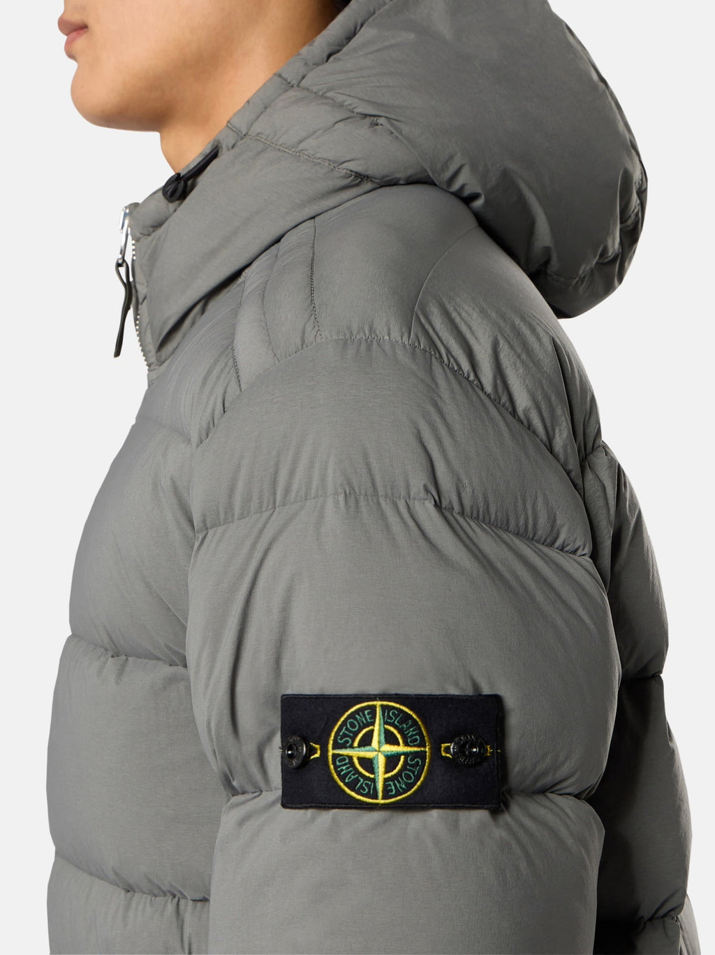 Stone Island Seamless Tunnel Nylon Down-Tc In Grey