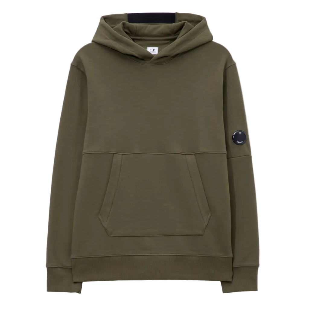 Cp Company 024A Diagonal Raised Overhead Hoodie In Ivy Green