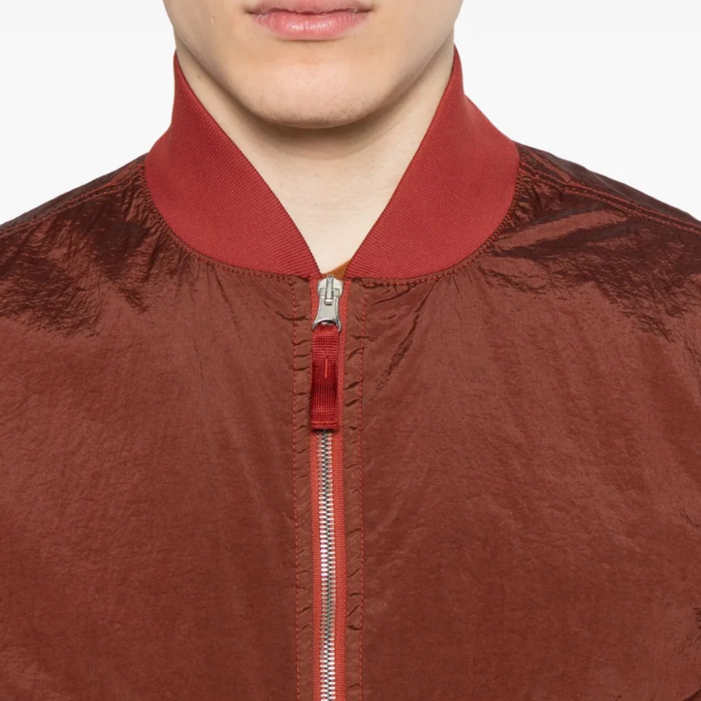 Stone Island Nylon Metal Watro Bomber Jacket In Copper