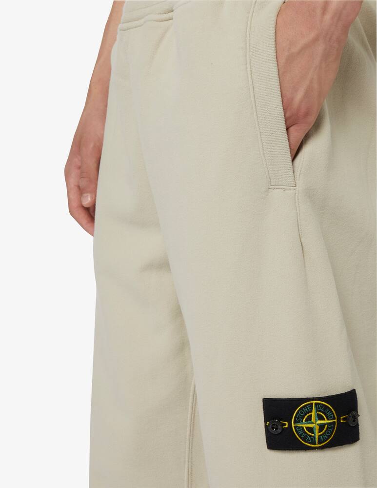 Stone Island Cotton Jogging Botttoms In Stucco