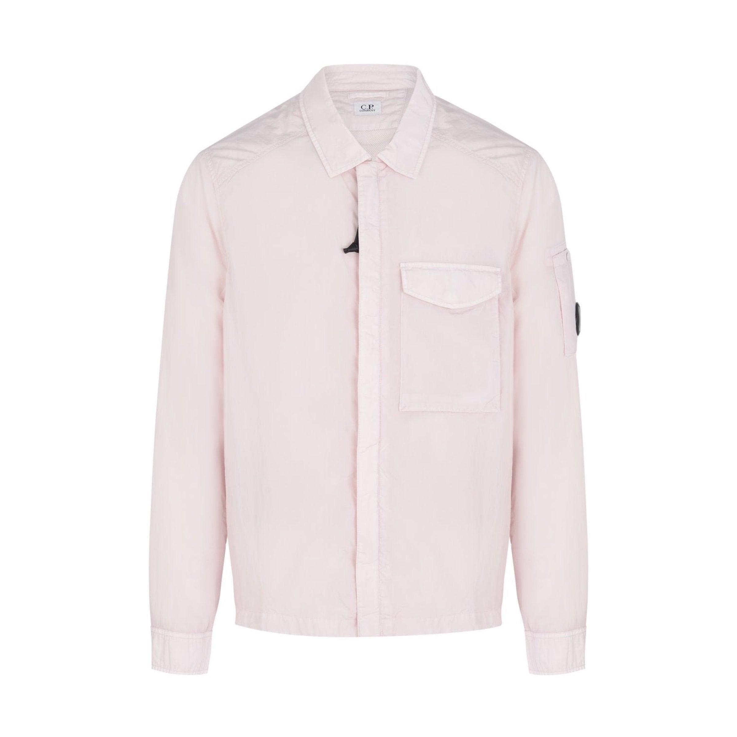 Cp Company Chrome-R Pocket Overshirt in Heavenly Pink