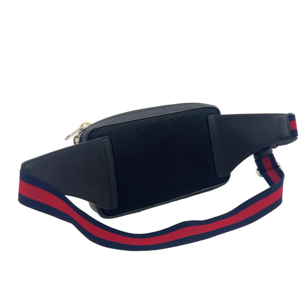 Gucci Soft GG Supreme Sherry Line Leather Dark Gray Black Multicolor Belt Bag