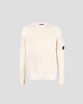 Fleece Knit Jumper Riviera Gauze White