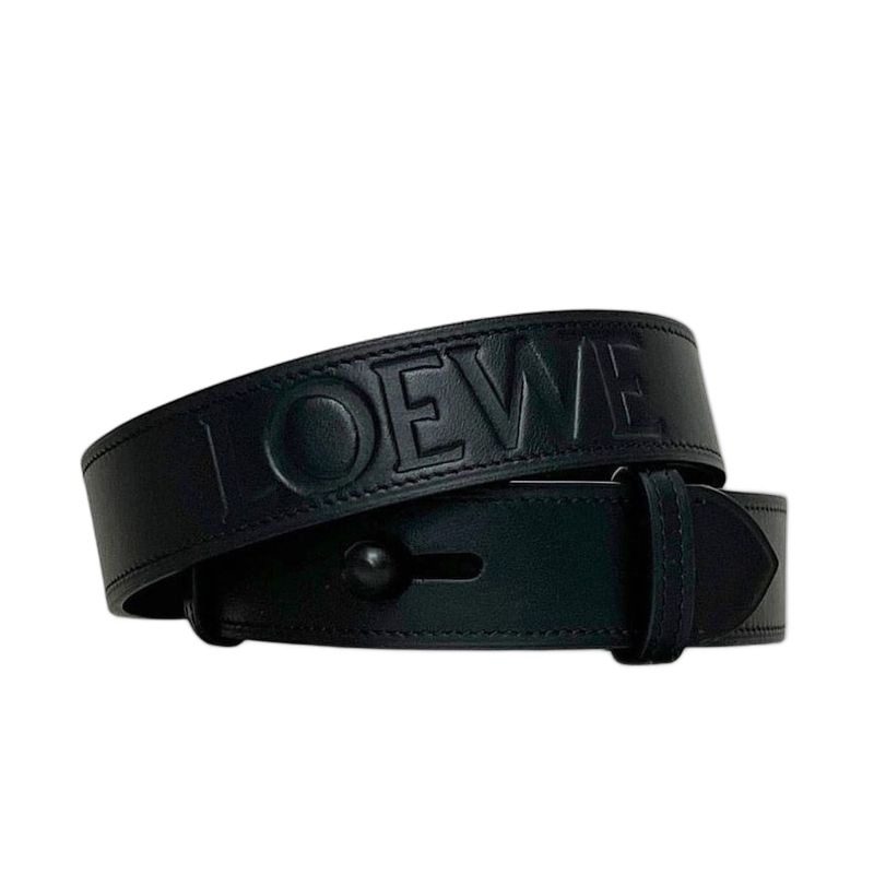 Loewe Belt Black Waist 80 30 mm Leather
