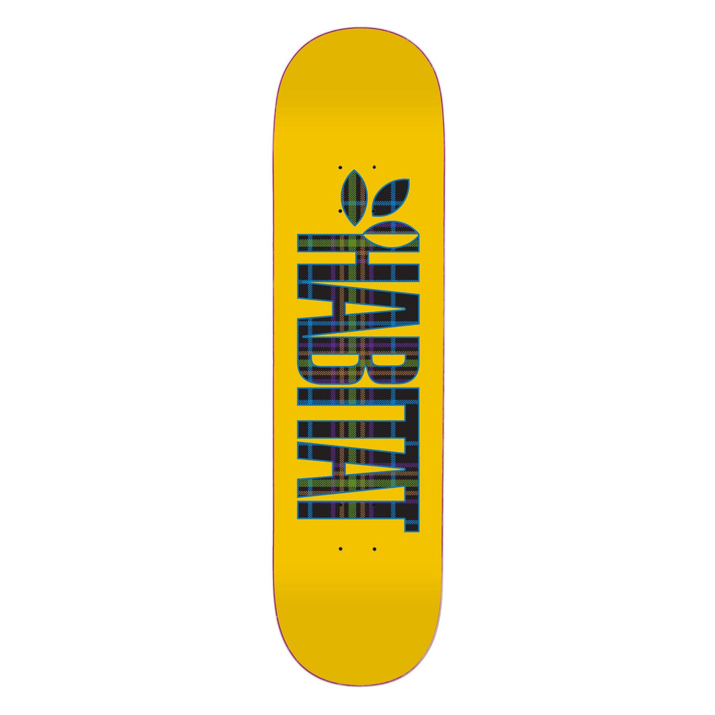 Habitat Skateboard Deck Apex Twin Textile Yellow 8.5" x 32.5"