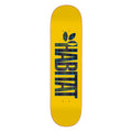 Habitat Skateboard Deck Apex Twin Textile Yellow 8.5" x 32.5"