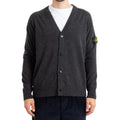 Stone Island RWS Wool Cardigan In Charcoal