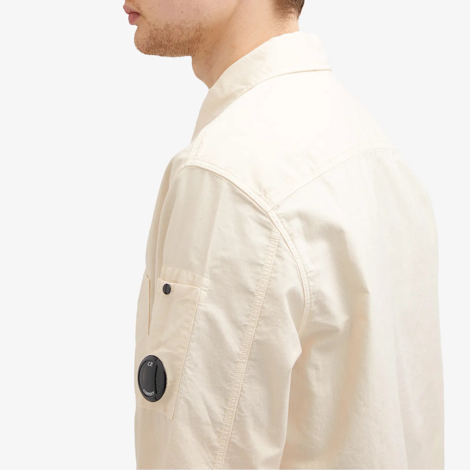 Cp Company Ottoman Workwear Shirt In Pistachio Shell