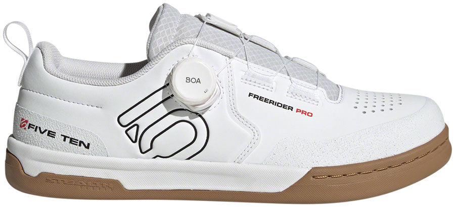 Five Ten Freerider Pro BOA Flat Shoes - Men's, FTWR White/Core Black/Red