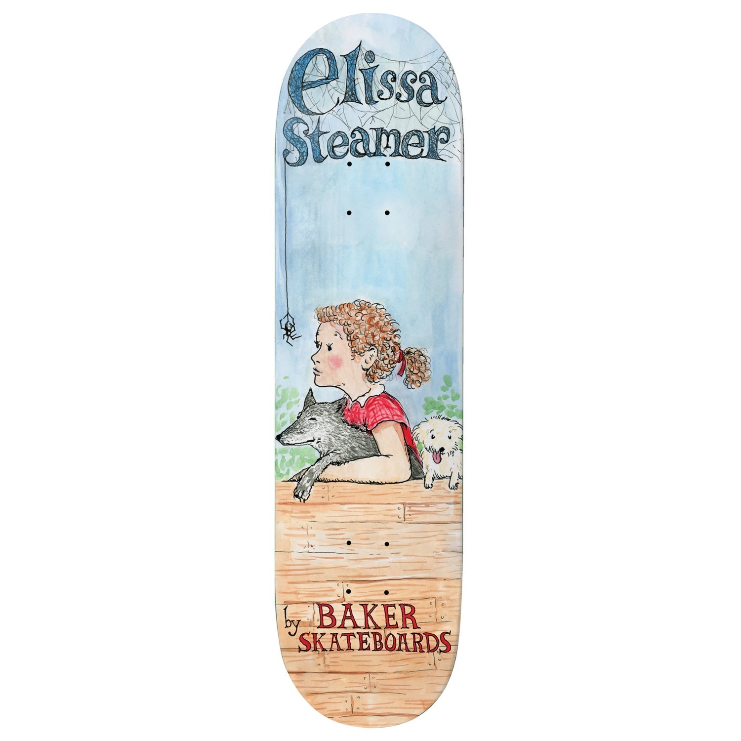 Baker Skateboard Deck Elissa Steamer Web Blue 8.25" x 31.875"