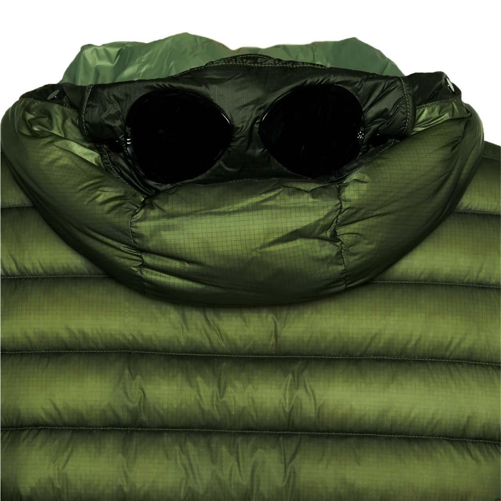 [C.P. Company] DD-Shell Goggle Hooded Down Jacket in Capers Green