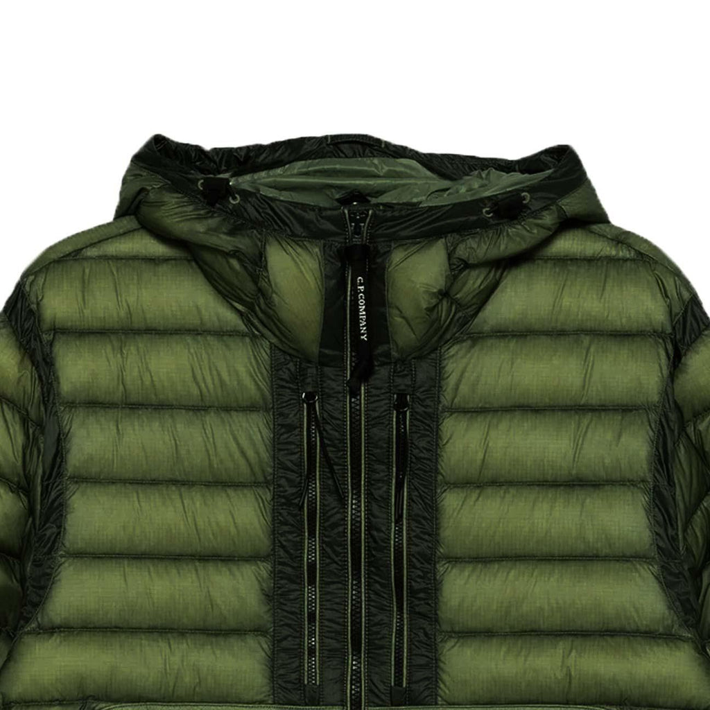 [C.P. Company] DD-Shell Goggle Hooded Down Jacket in Capers Green