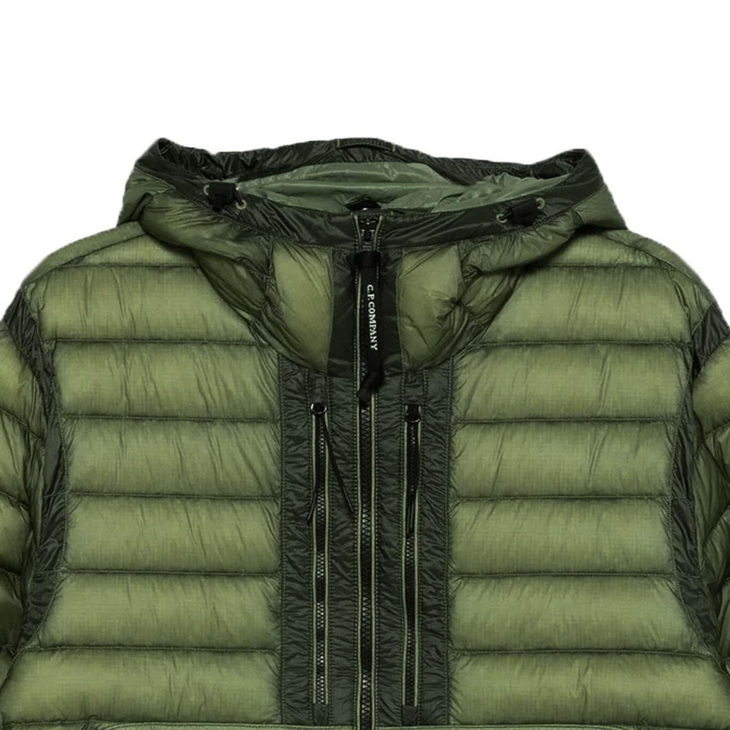 [C.P. Company] DD-Shell Goggle Hooded Down Jacket in Seagrass