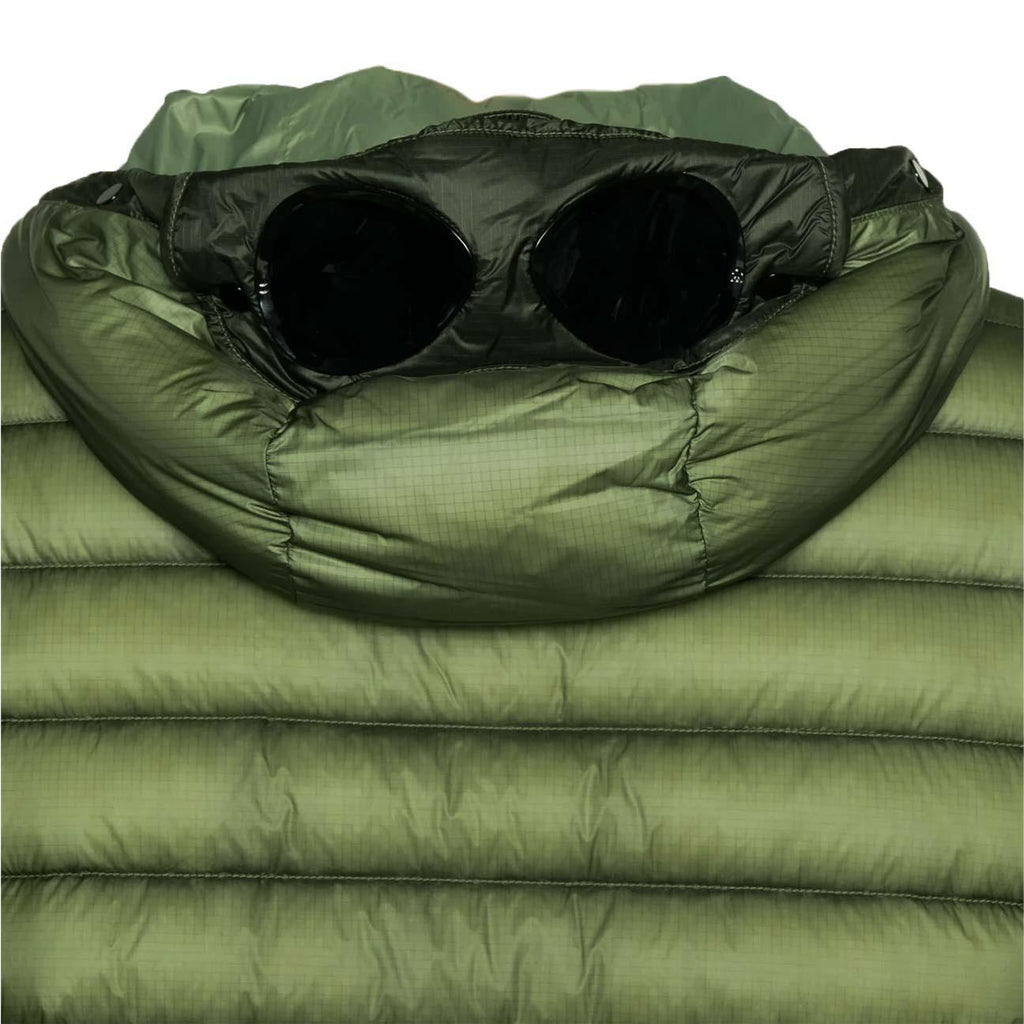 [C.P. Company] DD-Shell Goggle Hooded Down Jacket in Seagrass