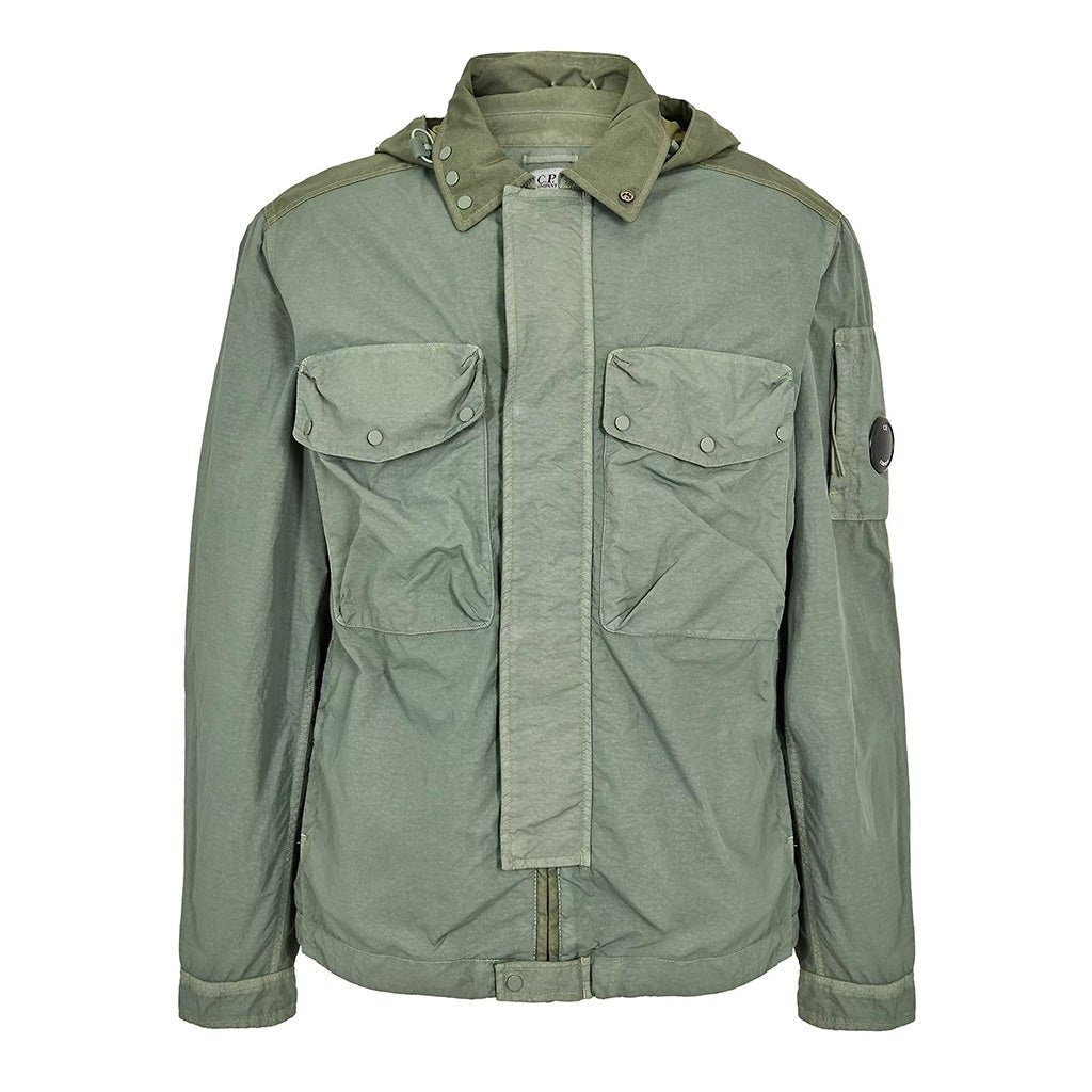 [C.P. Company] Flatt Nylon Mixed Goggle Overshirt