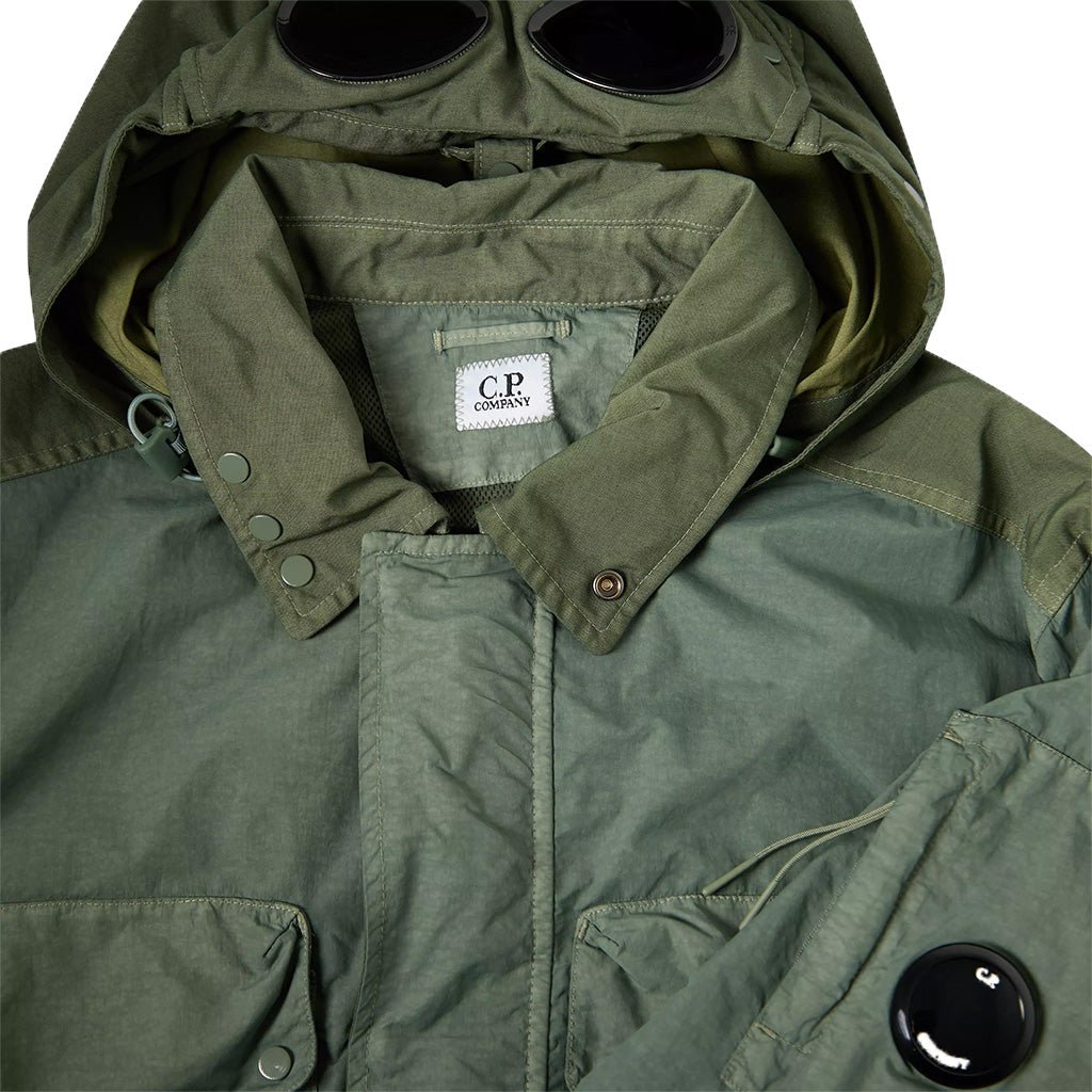 [C.P. Company] Flatt Nylon Mixed Goggle Overshirt