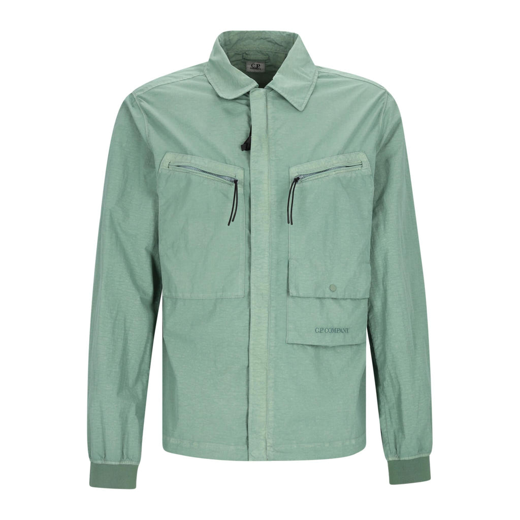 [C.P. Company] Flatt Nylon Overshirt in Agave Green