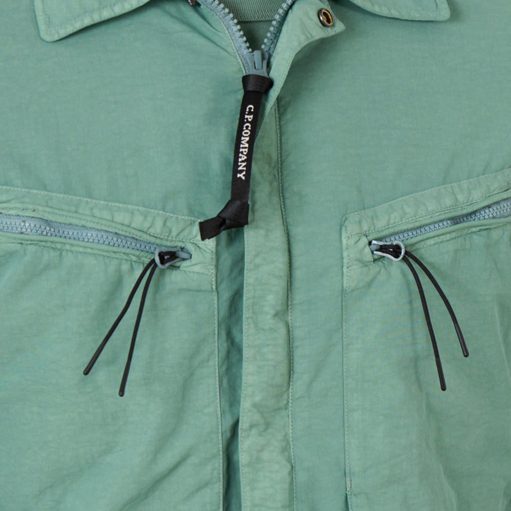 [C.P. Company] Flatt Nylon Overshirt in Agave Green