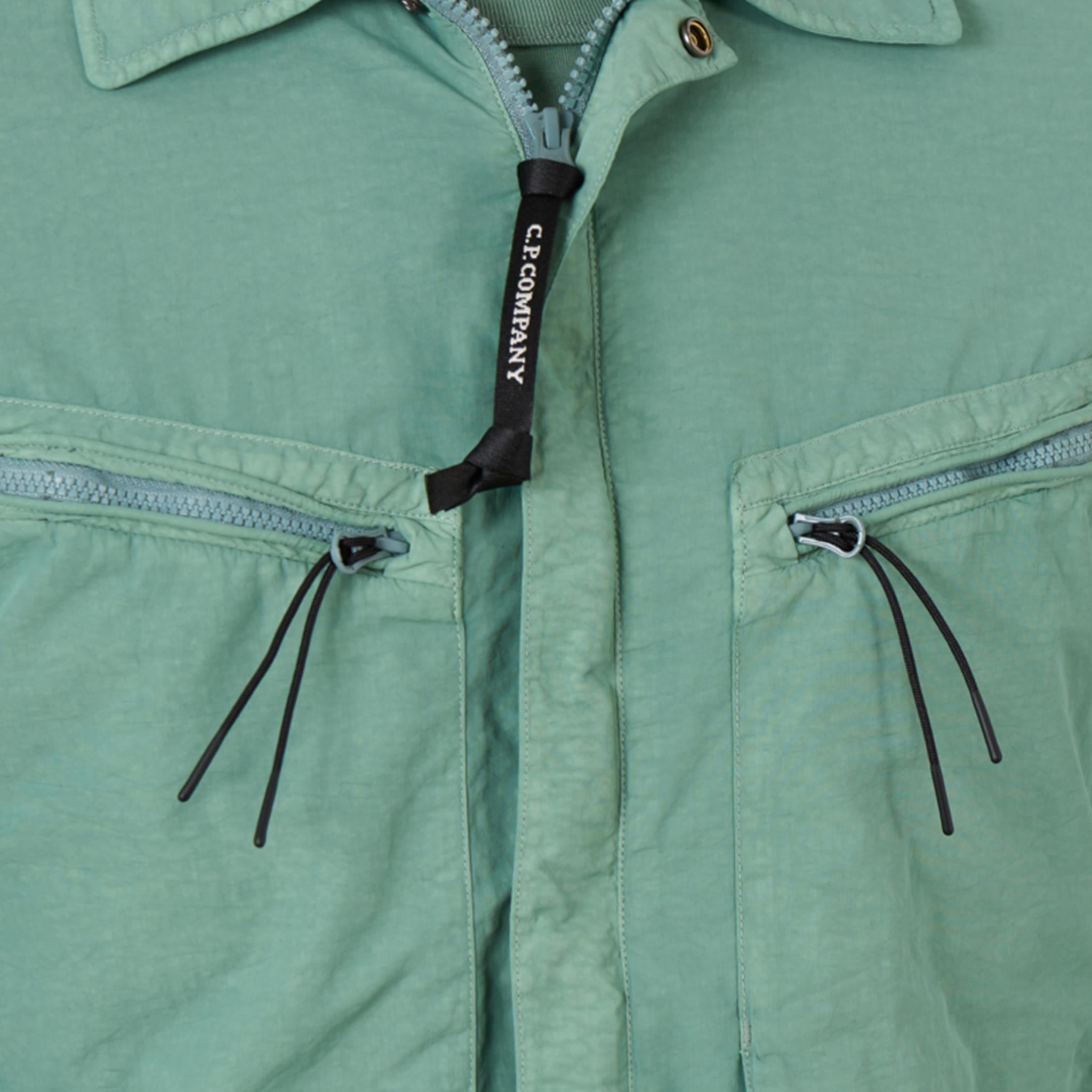 [C.P. Company] Flatt Nylon Overshirt in Agave Green