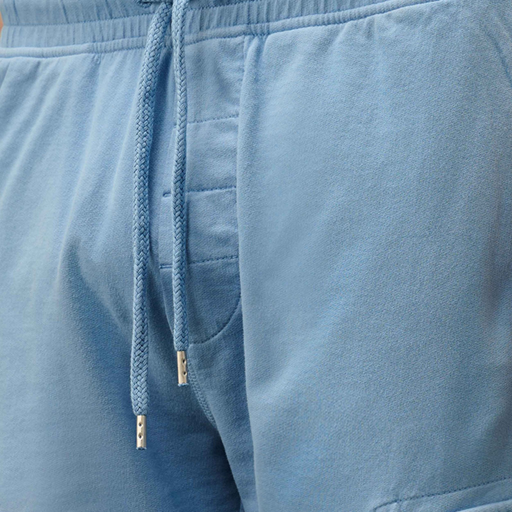 [C.P. Company] Light Fleece Lens Shorts in Coast- Light Blue