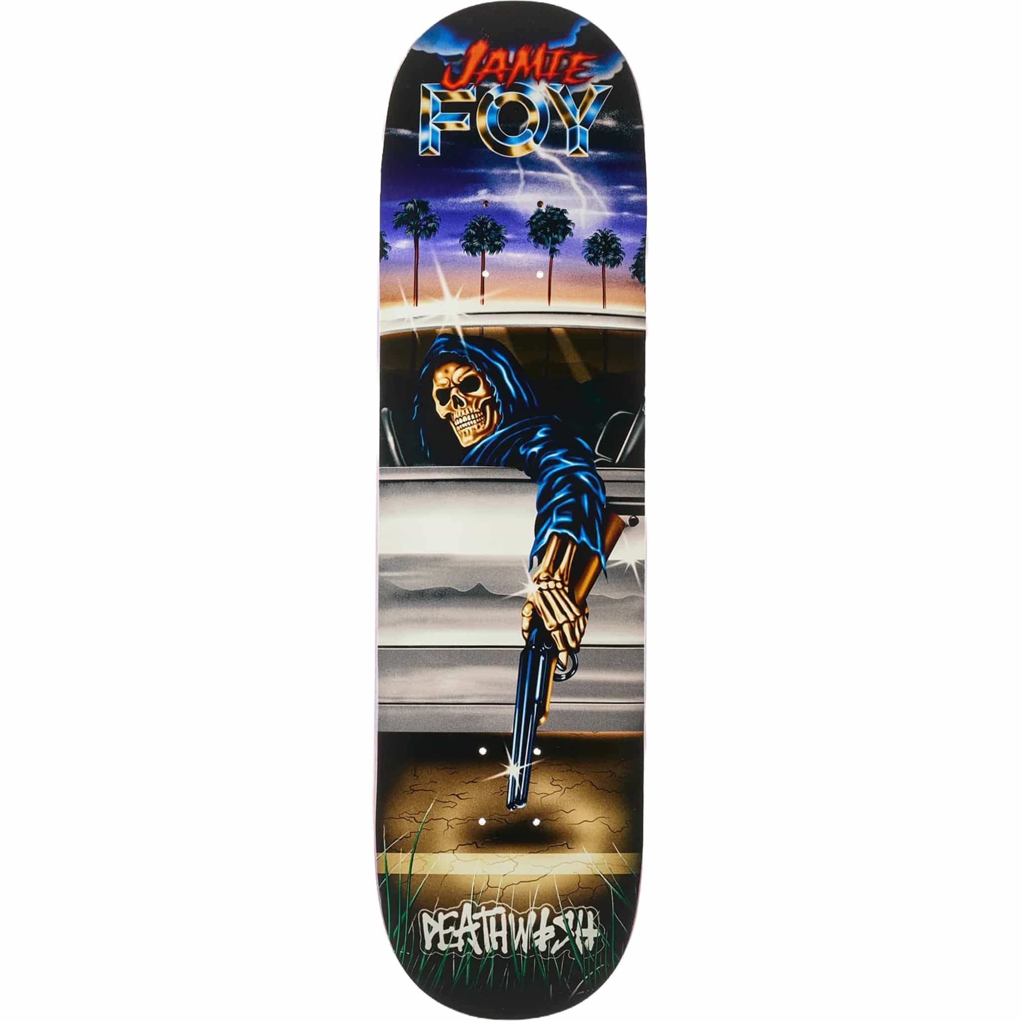 Deathwish Jamie Foy Samborgini Reaper Skateboard Deck 8.25"