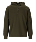 Cp Company Lens Light Fleece Lens Overhead Hoodie Ivy Green