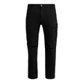 Cp Company 200A Stretch Satin Patch Logo Cargo Pants In Black