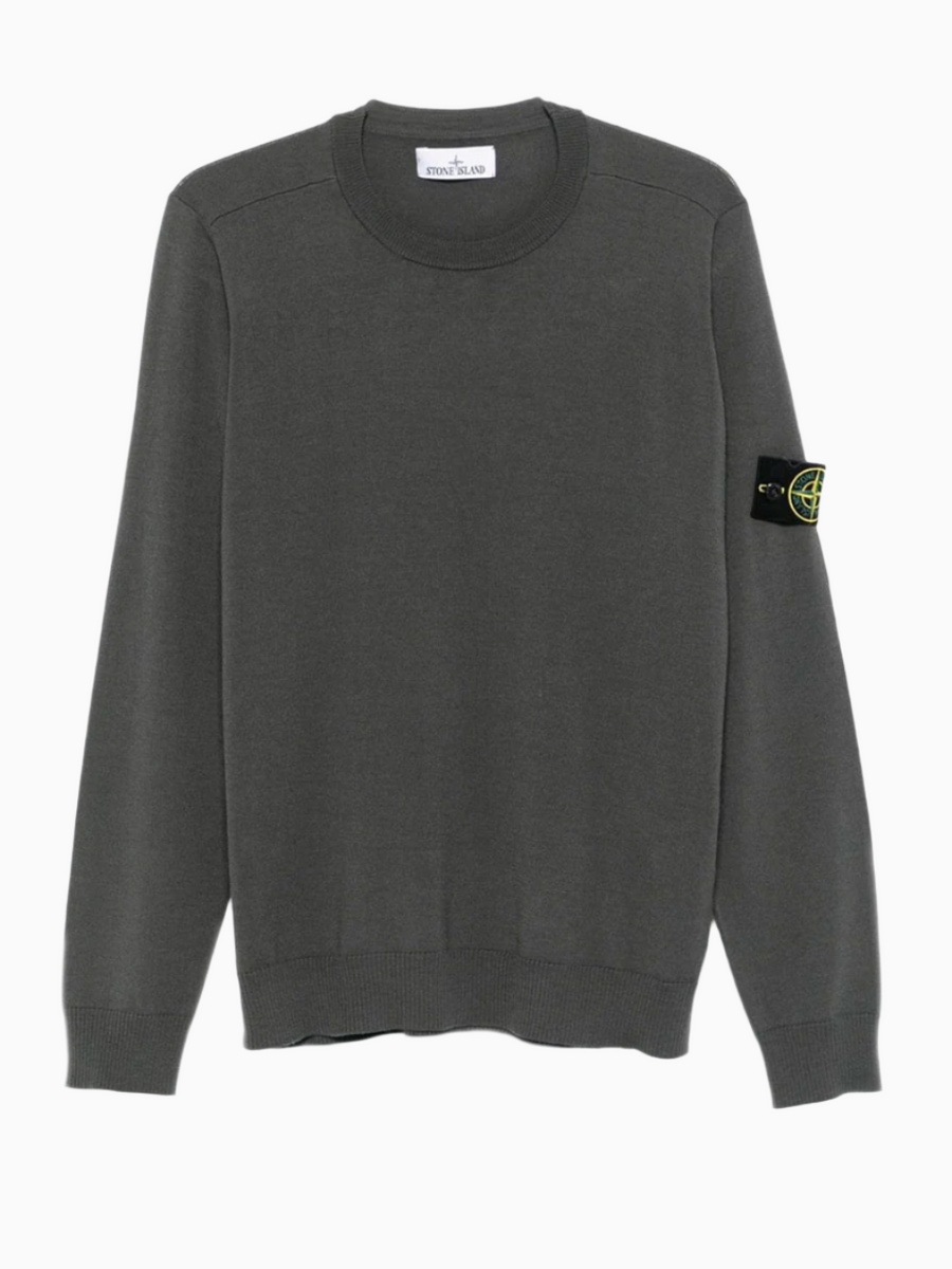 Stone Island Light Knit Sweatshirt 510C4 Dark Grey