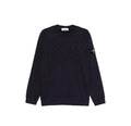 Stone Island Vanise Brushed Cotton Sweatshirt In Ink Blue