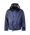 Cp Company Rafia Mille Goggle Jacket In Oceana