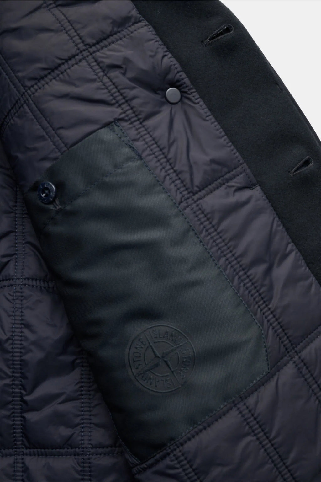 Stone Island Performance Flannel Ghost Piece In Navy