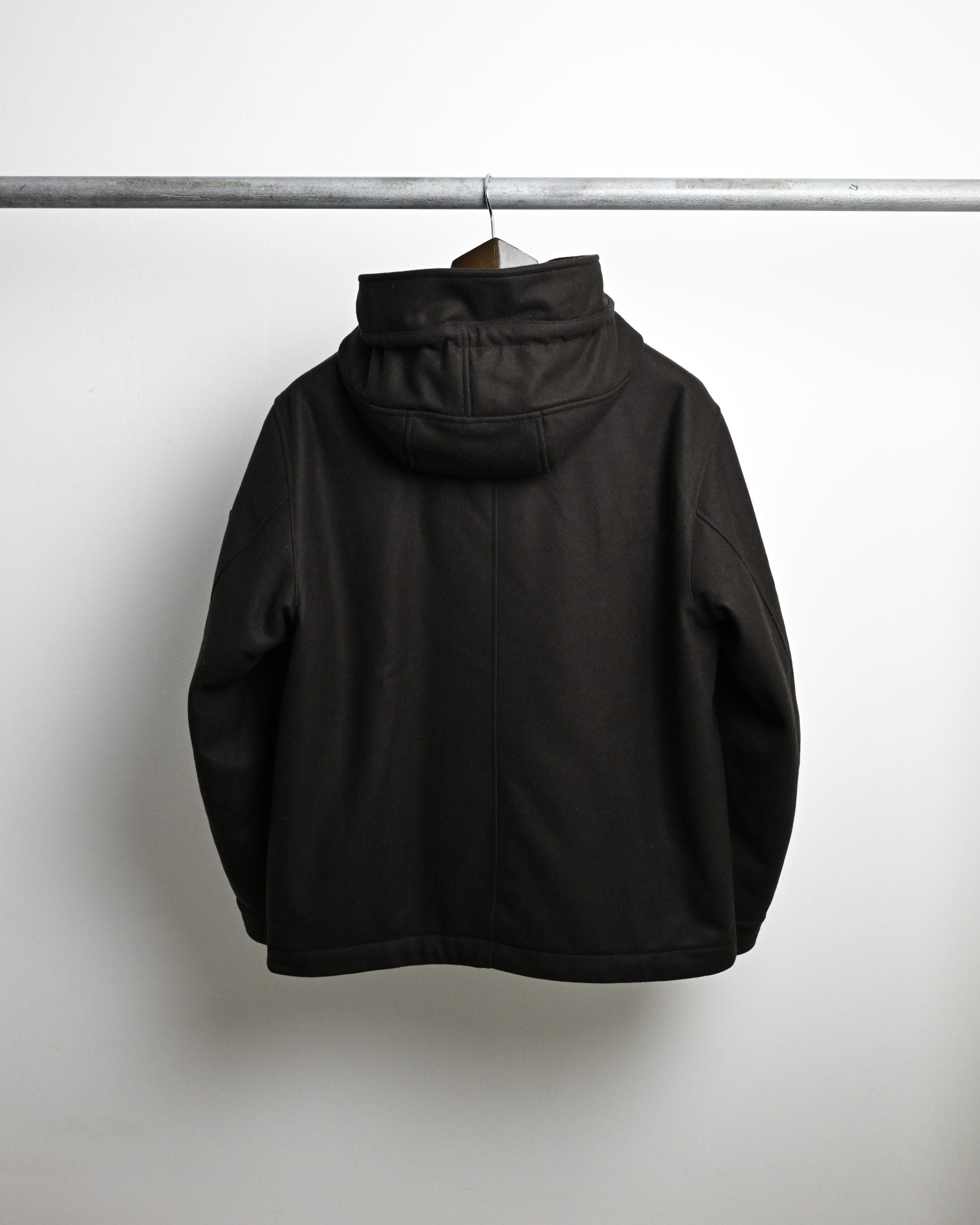 Stone Island Wool Nylon Flannel Ghost Piece In Black